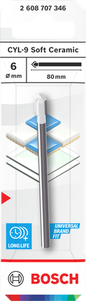 Mata Bor Keramik Lunak Bosch CYL-9 6 x 80 mm.
